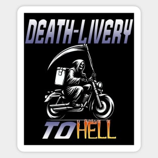 Badass Reaper Delivery Man Rider Sticker